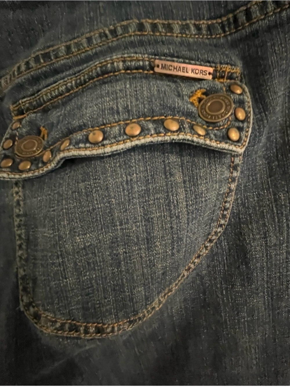 Michael Kors Women's Embellished Studded Boot Cut Jeans - 14